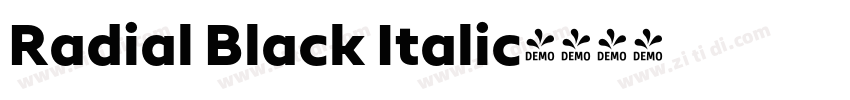 Radial Black Italic字体转换 Radial Black Italic字体转换